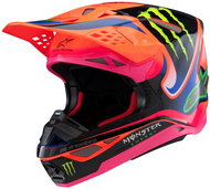 ALPINESTARS přilba SUPERTECH S-M10 edice HAIDEN DEEGAN 2025, oranžová fluo/fialová/růžová, vel. 2XL - Helma na motorku