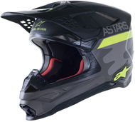 ALPINESTARS přilba SUPERTECH S-M10 limitovaná edice AMS, šedá/bílá/žlutá/černá - Helma na motorku