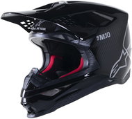 ALPINESTARS helmet SUPERTECH S-M10 SOLID, black glossy carbon/gray, size 5.5 mm. S - Motorbike Helmet