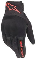 ALPINESTARS COPPER gloves, black/fluo red, 2025, size 2025, size 4.5 mm, with a heel. L - Motorcycle Gloves