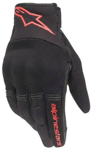 ALPINESTARS COPPER gloves, black/fluo red, 2025, size 2025, size 4.5 mm, with a heel. XL - Motorcycle Gloves - Main image