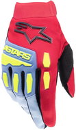 ALPINESTARS rukavice FULL BORE, dětské, světle modré/červené/žluté fluo/černé, 2025, vel. 2XS - Motorcycle Gloves