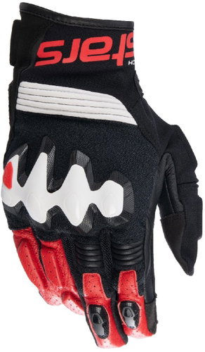 ALPINESTARS HALO gloves, black/white/red, 2025, size 2025 M - Motorcycle Gloves - Main image