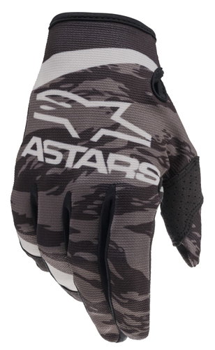 ALPINESTARS rukavice RADAR, dětské, černé/šedé, vel. L - Motorcycle Gloves - Main image