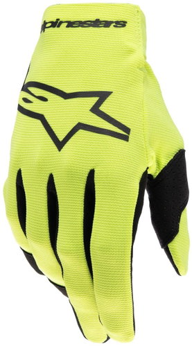 ALPINESTARS RADAR gloves, children, yellow fluo/black, 2025, size 3XS - Motorcycle Gloves - Main image
