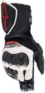 ALPINESTARS Gloves SP-8 AIR, white/black/red, 2025, size 2025. L - Motorcycle Gloves