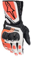 ALPINESTARS Gloves SP-8, white/red fluo/black, 2025, size 4XL - Motorcycle Gloves