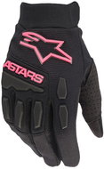ALPINESTARS rukavice STELLA FULL BORE, dámské, černé/růžové fluo, 2025, vel. S - Rukavice na motorku