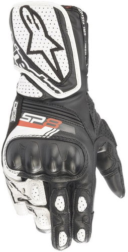 ALPINESTARS STELLA SP-8 gloves, women's, black/white, 2025, size XS - Motorcycle Gloves - Main image