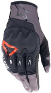 ALPINESTARS rukavice TECHDURA, černé/hnědé/červené fluo, 2025, vel. S - Motorcycle Gloves