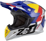 ZED X1.9D TENDO, children's 2025, blue pearl/red/yellow/silver, size 4.5 mm M - Motorbike Helmet