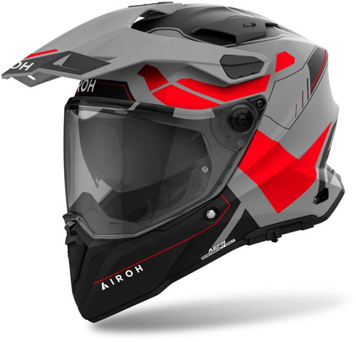 AIROH Helmet COMMANDER 2 Reveal 2025, matt red fluo, size 3XL - Motorbike Helmet - Main image