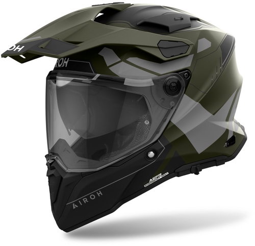 AIROH Helmet COMMANDER 2 Reveal 2025, matt military green, size 3XL - Motorbike Helmet - Main image