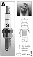 BRISK spark plug AR10S-9 Silver Racing series - Spark Plug