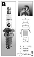 BRISK spark plug BBR12C Super series - Spark Plug