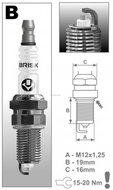 BRISK spark plug BR14YS-9 Super series - Spark Plug