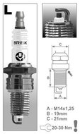BRISK spark plug LR12YC Super series - Spark Plug