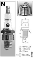 BRISK spark plug NR12S Silver series - Spark Plug