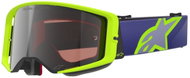 ALPINESTARS goggles Supertech Vision Corp 2026, purple/yellow, mirrored silver plexi - Motorcycle Glasses