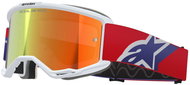 ALPINESTARS Vision 5 Corp 2026 goggles, white/blue/red, mirrored red plexi - Motorcycle Glasses