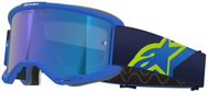 ALPINESTARS Vision 5 Corp 2026 goggles, blue/yellow fluo/black, mirrored blue plexi - Motorcycle Glasses