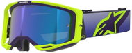 ALPINESTARS Vision 8 Corp 2026 goggles, yellow fluo/purple, mirrored blue plexi - Motorcycle Glasses