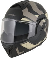 CASSIDA Helmet MultiFlip Korp 2026, black matt/sand/khaki - Motorbike Helmet