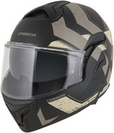 CASSIDA přilba MultiFlip Korp 2026, černá matná/písková/khaki, vel. L - Motorbike Helmet