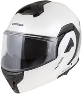 CASSIDA Helmet MultiFlip Solid 2026, white pearl/black, size 4.5 mm, w/w L - Motorbike Helmet