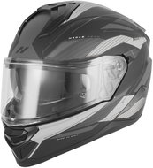NOX přilba N304-S REVO 2026, černá matná, stříbrná, vel. 2XL - Motorbike Helmet