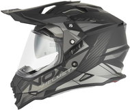 NOX Helmet N312 TRACK 2026, black matt, silver, size 2XL - Motorbike Helmet