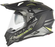 NOX Helmet N312 TRACK 2026, black matt, yellow fluo, size 2XL - Motorbike Helmet