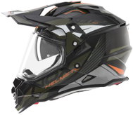 NOX Helmet N312 TRACK 2026, khaki, orange, size 2XL - Motorbike Helmet