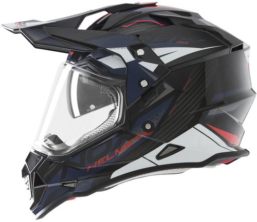 NOX Helmet N312 TRACK 2026, blue, red, size 2XL - Motorbike Helmet - Main image