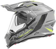 NOX Helmet N312 TRACK 2026, grey, yellow fluo, size 2XL - Motorbike Helmet