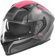 NOX Helmet N402 MENTOR 2026, black, pink, size 4.5 mm, w/o helmet. M - Motorbike Helmet