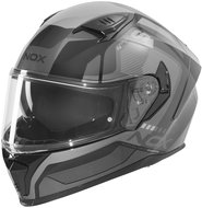NOX helmet N402 MENTOR 2026, black, silver, size 2.5 mm. XL - Motorbike Helmet