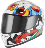 NOX helmet N731 SCRAPPY 2026, child helmet, white, multi-coloured, circumference 51 - 52 cm, size 5. - Motorbike Helmet