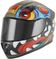 NOX helmet N731 SCRAPPY 2026, children's, khaki, multi-coloured, circumference 51 - 52 cm, size 5.5  - Motorbike Helmet