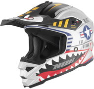 NOX přilba N761 FLY FIGHTER 2026, dětská, stříbrná, více barev, obvod 49 - 50 cm, vel. M - Motorbike Helmet