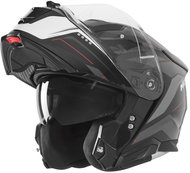 NOX přilba N967 CONQUER 2026, černá matná, bílá, červená, vel. XS - Motorbike Helmet
