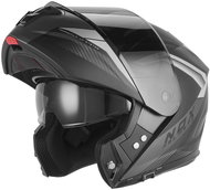 NOX Helmet N968 SHIFT 2026, black matt, silver, size 2.5 mm. XS - Motorbike Helmet