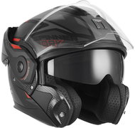 NOX PREMIUM přilba SPINNER ARK 2026, černá matná, červená, vel. M - Motorbike Helmet