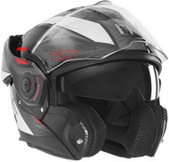 NOX PREMIUM Helmet SPINNER 2026, black, white, red, size 2.5 mm M - Motorbike Helmet