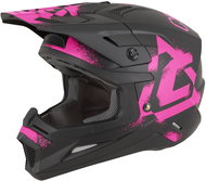 CASSIDA Helmet Cross Cup 2 Crew 2026, black matt/pink fluo, size 2026, with a helmet. S - Motorbike Helmet