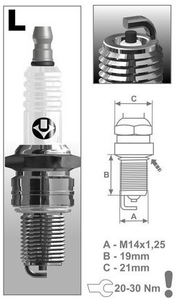 BRISK spark plug LR12C Super series - Spark Plug - Main image