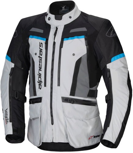 ALPINESTARS BOGOTA PRO DRYSTAR, šedá/černá/modrá, 2025, vel. XL - Motorcycle Jacket - Main image