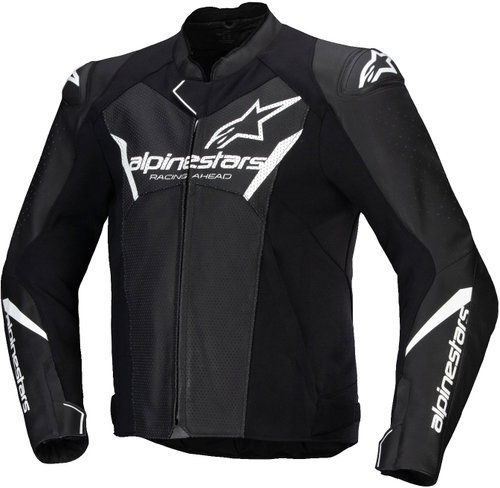 ALPINESTARS FASTER 3 AIRFLOW, černá/bílá, 2025, vel. 58 - Motorcycle Jacket - Main image