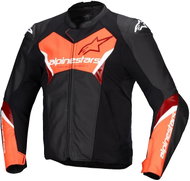 ALPINESTARS FASTER 3, černá/červená fluo, 2025, vel. 48 - Motorcycle Jacket