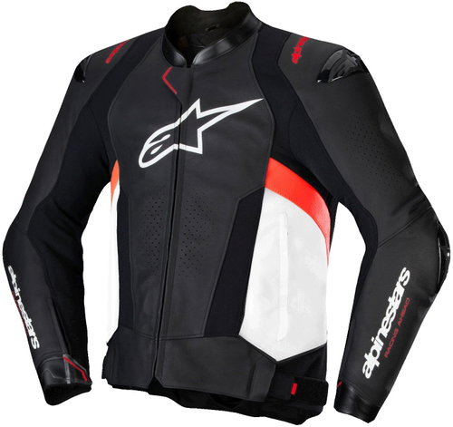 ALPINESTARS MISSILE 3, černá/bílá/červená fluo, 2025, vel. 56 - Motorcycle Jacket - Main image